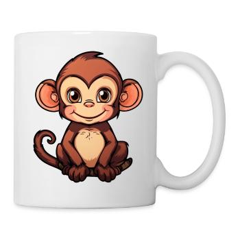 cute little monkey - Mug - white - Right