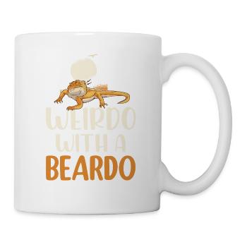 Weirdo With A Beardo Reptile Lizard Lover - Mug - white - Right