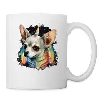 Chihuahua | Colourful Rainbow LGBTQ Unicorn - Mug - white - Right