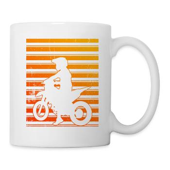 Vintage Motorbike Retro Motorcycling - Tasse - Weiß - Rechts