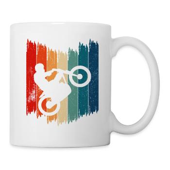 Vintage Motorbike Retro Motorcycling - Tasse - Weiß - Rechts