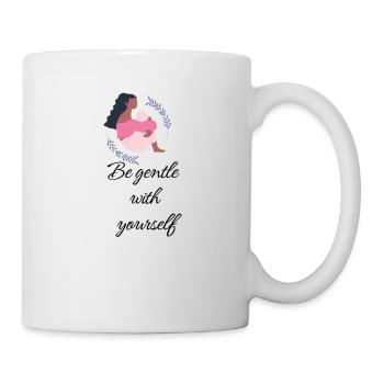 Be gentle with yourself - Mug blanc - blanc - Droite