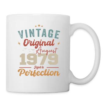 August 1979 Vintage Vintage Birthday Retro - Mug - white - Right