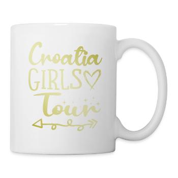 Tournée des filles en Croatie - Mug blanc - blanc - Droite