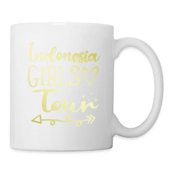 Tournée des filles en Indonésie - Mug blanc - blanc - Droite
