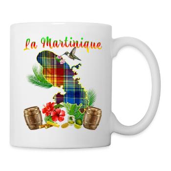 Martinique Madras tropicale Rhum Ti Punch - Mug blanc - blanc - Droite