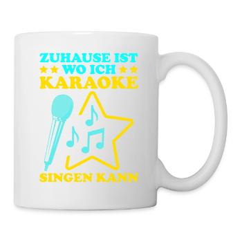 Karaoke Singen Für Lustige Karaoke Sängerin Karaok - Tasse - Weiß - Rechts
