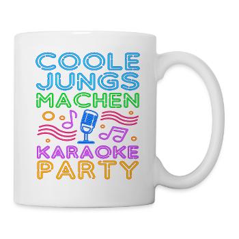 Karaoke Singen Für Lustige Karaoke Sängerin Karaok - Tasse - Weiß - Rechts