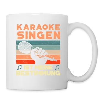 Karaoke Singen Für Lustige Karaoke Sängerin Karaok - Tasse - Weiß - Rechts