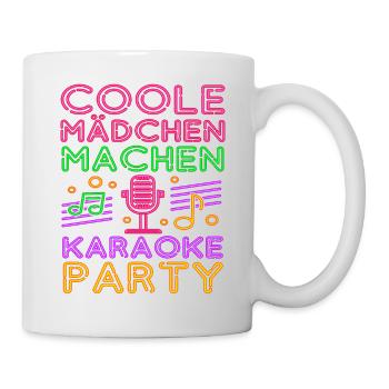 Karaoke Singen Für Lustige Karaoke Sängerin Karaok - Tasse - Weiß - Rechts