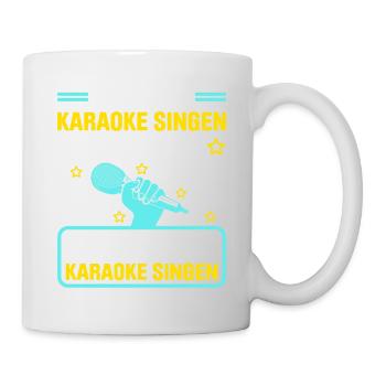 Karaoke Singen Für Lustige Karaoke Sängerin Karaok - Tasse - Weiß - Rechts