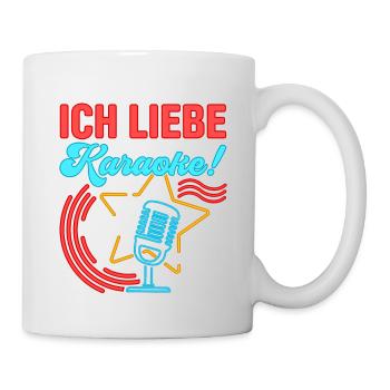 Karaoke Singen Für Lustige Karaoke Sängerin Karaok - Tasse - Weiß - Rechts