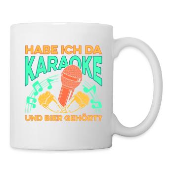 Karaoke Singen Für Lustige Karaoke Sängerin Karaok - Tasse - Weiß - Rechts