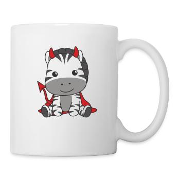 Zebra Happy Halloween Devil Costume - Mug - white - Right