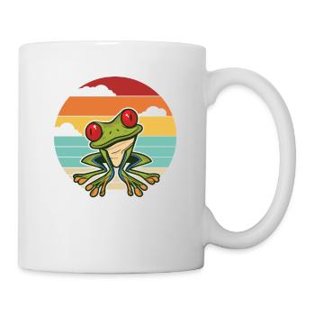 Rétro Pet Costa Rica Lover Red Eyed Tree Frog - Mug blanc - blanc - Droite