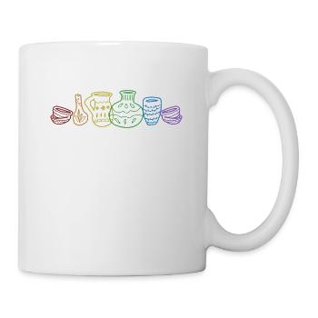 Pottery LGBT Rainbow Hobby Pottery Pro Wheel - Mug - white - Right