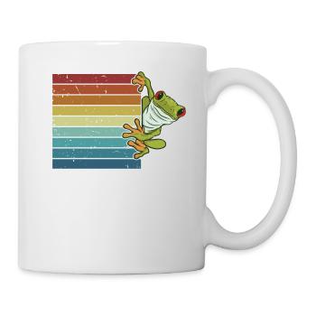 Rétro Agalychnis Callidryas Pet Lover Yeux rouges - Mug blanc - blanc - Droite