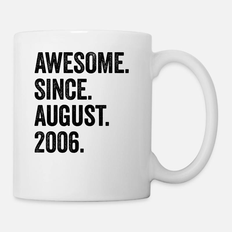 17 Years Awesome Since August 2006 17th Birthday - Mug - white