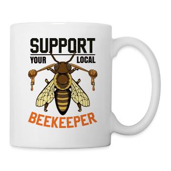 Soutenez votre apiculteur local - Mug blanc - blanc - Droite