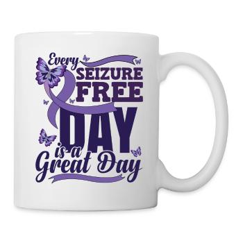 Epilepsy Quote Seizure - Mug - white - Right