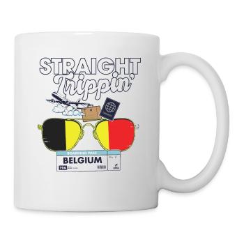 Straight Trippin' Belgium Vacation Tour Travel - Mug blanc - blanc - Droite