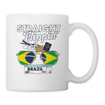 Straight Trippin' Brazil Vacation Tour Travel - Tasse - Weiß - Rechts