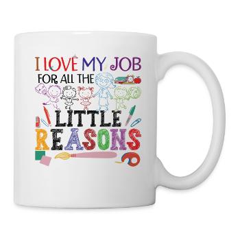 Cute Kindergarten Teacher Daycare Preschool - Mug - white - Right