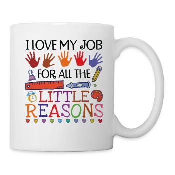 Teaching I Love My Job For All The Little Reasons - Mug - white - Right
