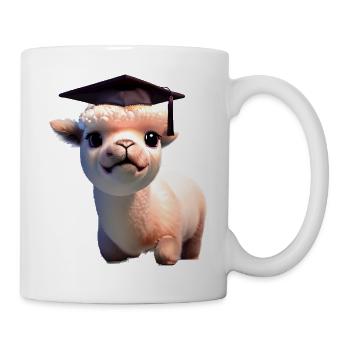 Bachelor Alpaca Studies Graduate School Leaving Certificate - Mug - white - Right