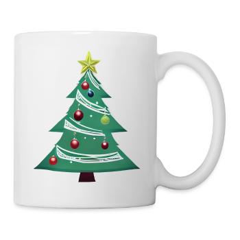 Cadeau de Noël Sapin de Noël - Mug blanc - blanc - Droite