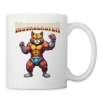 Muskelkater Bodybuilding Kraftsport Fitness Meme - Tasse - Weiß - Rechts