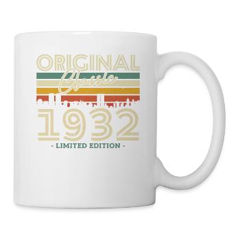 Vintage Birthday Gift 1932 - 91/92 Years - Mug - white - Right