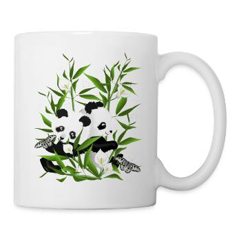 Pandababys im Bambusfeld - Tasse - Weiß - Rechts