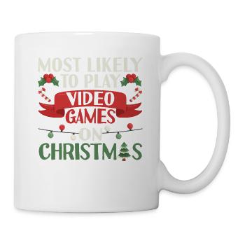 Les jeux vidéo sont plus susceptibles de jouer à la luxure à Noël - Mug blanc - blanc - Droite