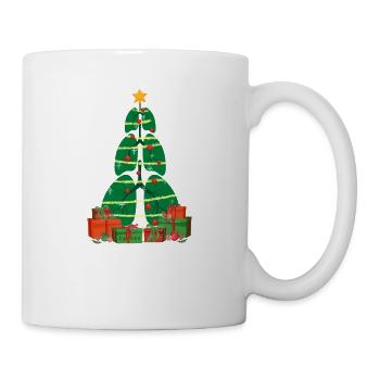 Lung Christmas Tree Breathing Therapy Xmas Therapist - Mug - white - Right