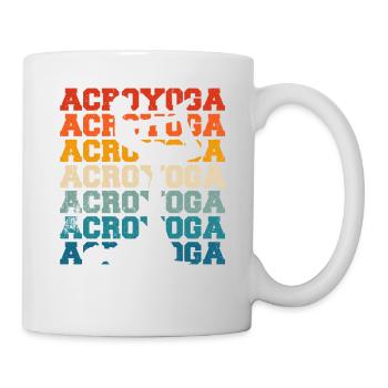Funny Acroyoga Acro Yoga - Tasse - Weiß - Rechts