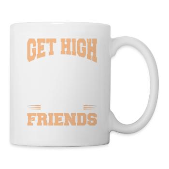 Acroyoga Get High With Your Friends Acro Yoga - Tasse - Weiß - Rechts