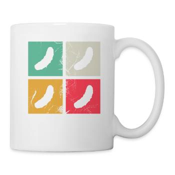 Gurke Essiggurke Kukumer Retro Geschenk - Tasse - Weiß - Rechts