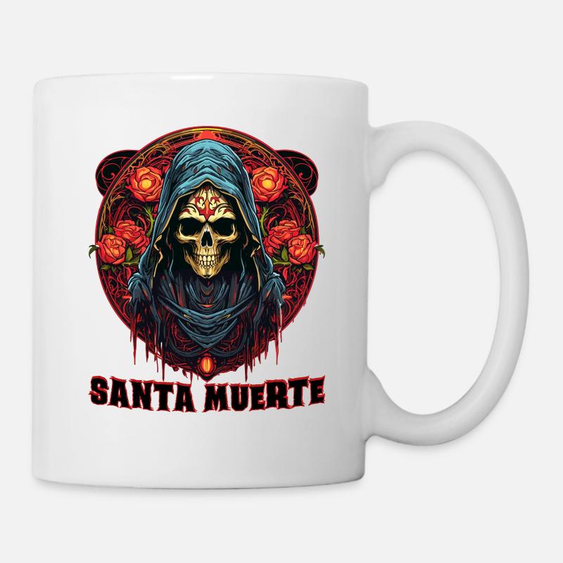 Heiliger Tot - Santa Muerte - Tasse - Weiß