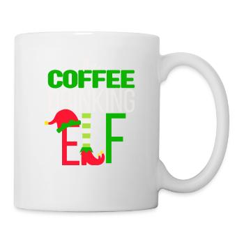 Le groupe familial d’appariement des elfes buveurs de café - Mug blanc - blanc - Droite
