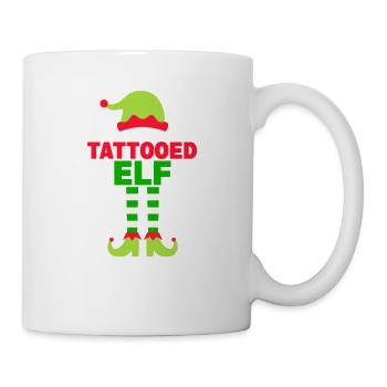 Die Tattooed Elf Matching Familie Gruppe Weihnacht - Tasse - Weiß - Rechts