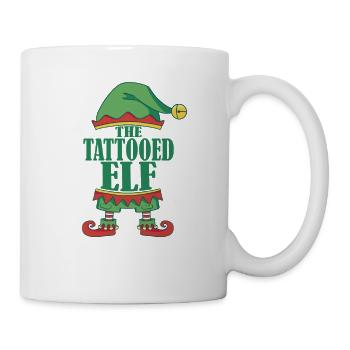 Die Tattooed Elf Matching Familie Gruppe Weihnacht - Tasse - Weiß - Rechts