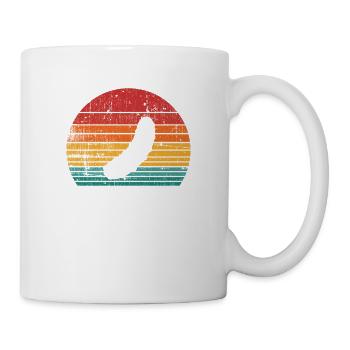 Gurke Gewürzgurke Kukumer Retro Geschenk - Tasse - Weiß - Rechts