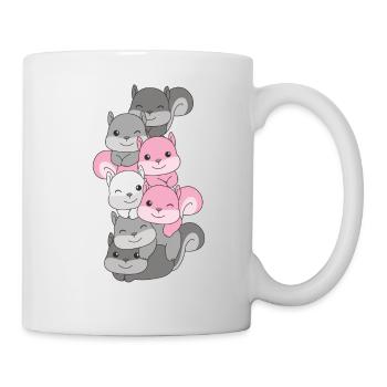 Demigirl Flag Pride LGBTQ Cute Squirrel - Mug - white - Right