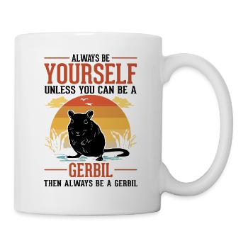 Gerbil Gift Racing Rat Gerbil - Mug - white - Right