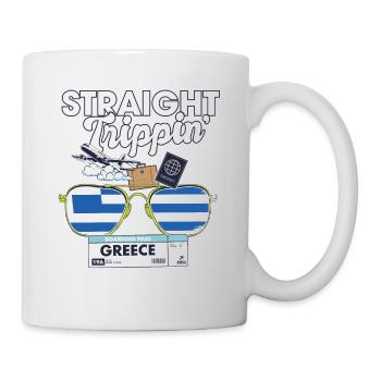 Straight Trippin' Greece Vacation Tour Travel - Mug - white - Right