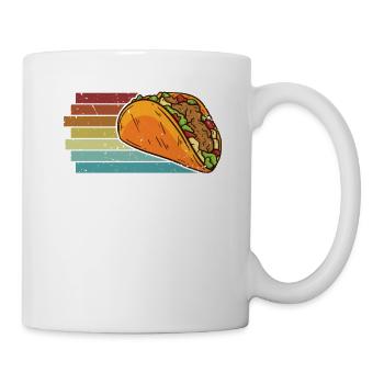 Retro Hartschale Al Pastor Gewürz Taco Liebhaber - Tasse - Weiß - Rechts