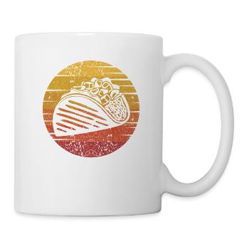 Retro Al Pastor Gewürz Hartschalen-Taco-Liebhaber - Tasse - Weiß - Rechts