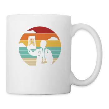 Retro Radiographer Radiology Nurse Technologist - Mug - white - Right