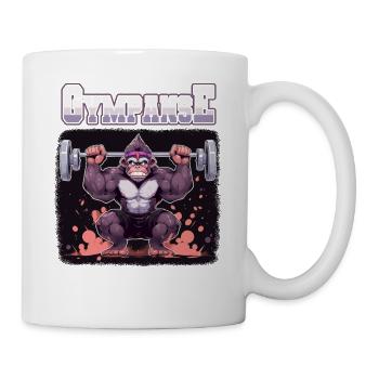 Gympanse Bodybuilding Weight Training Fitness Memes - Mug - white - Right